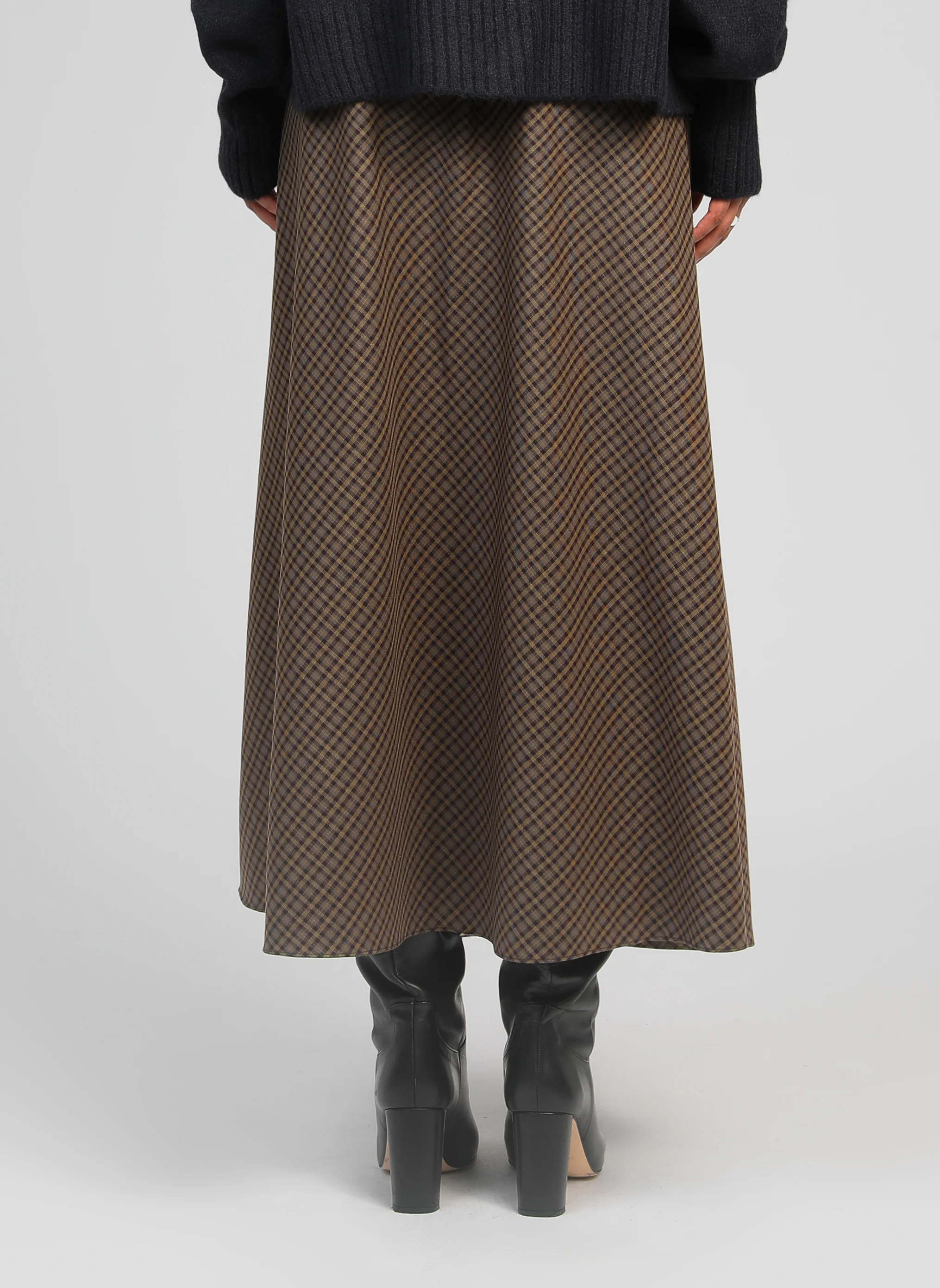 JUPE MIDI JALINE marron - Image 5