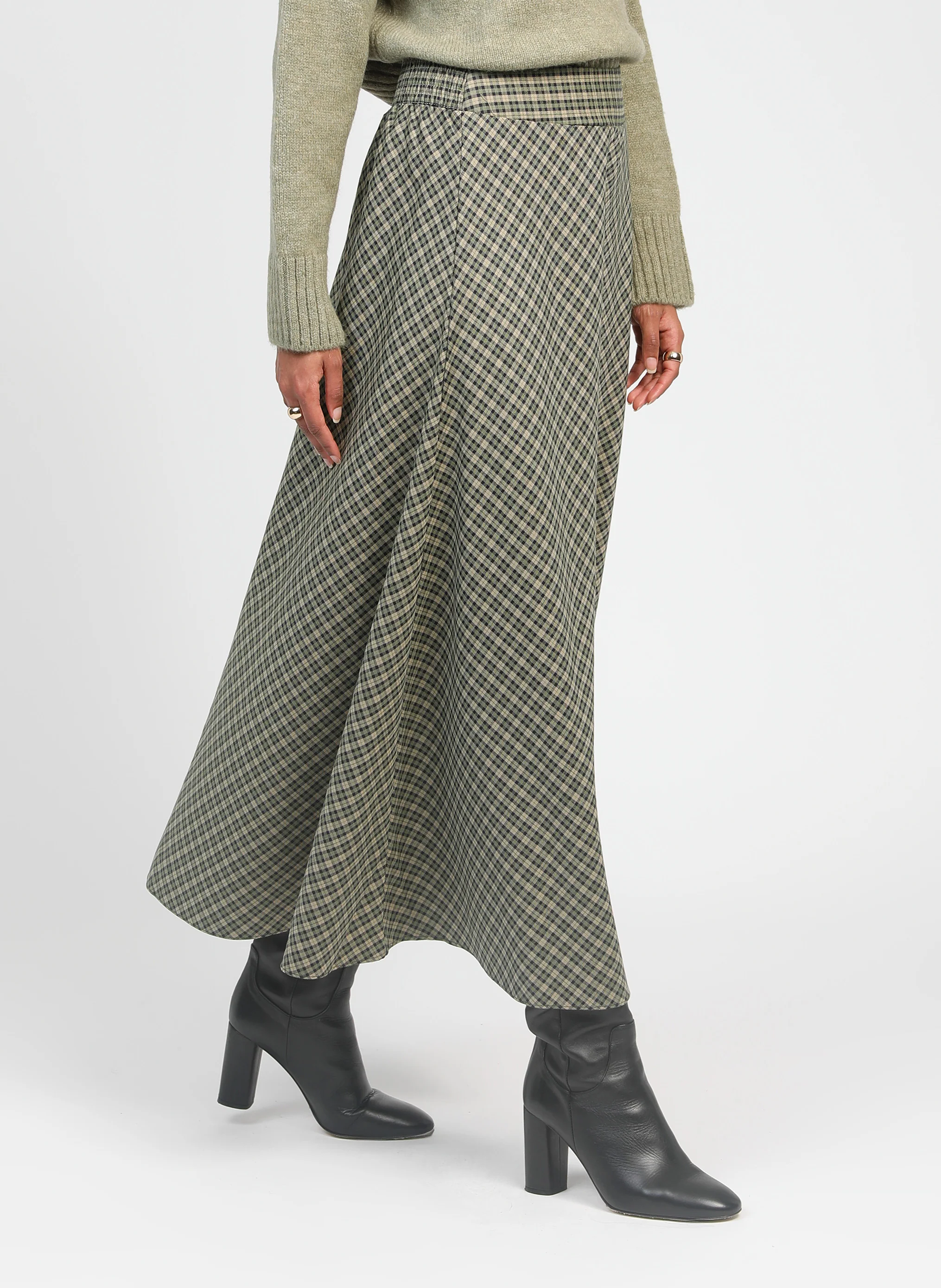 JUPE MIDI JALINE vert - Image 3