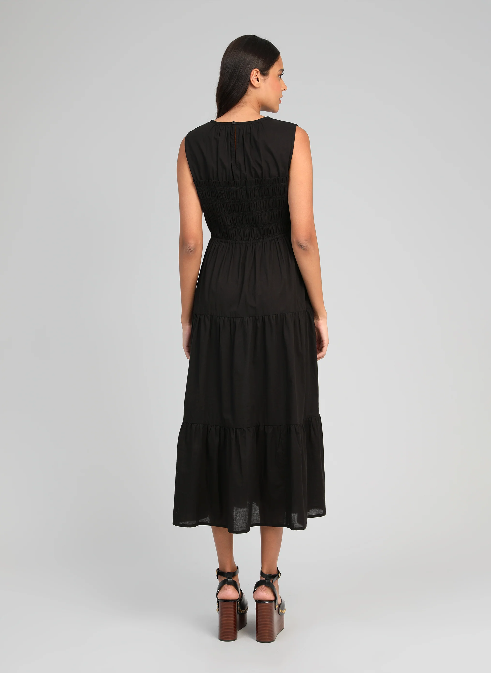 ROBE MIDI ODAMA noir - Image 4