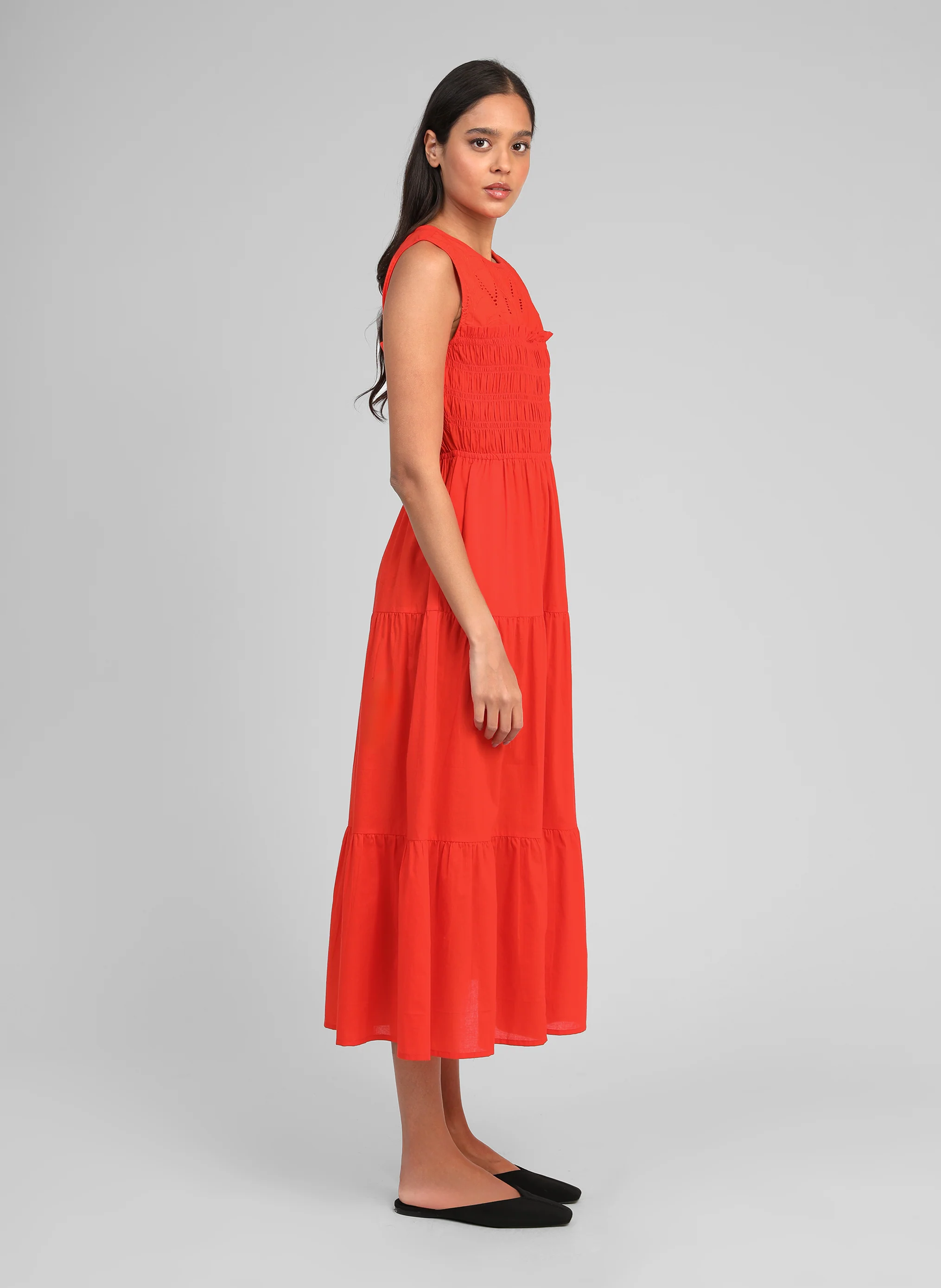 ROBE MIDI ODAMA piment - Image 3