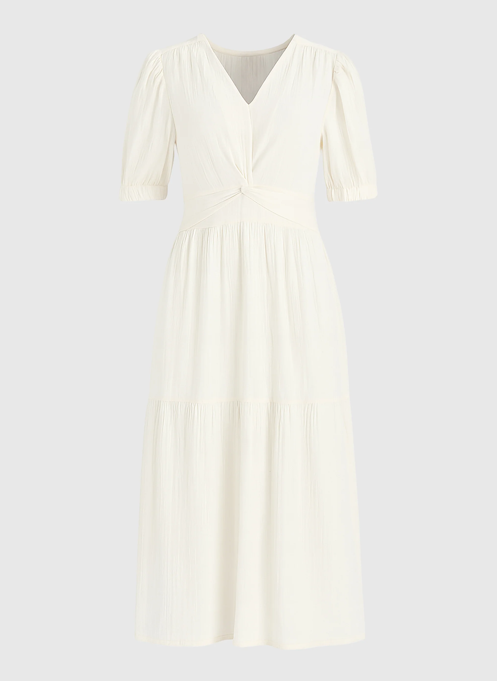 ROBE MIDI ODOUMILO ecru - Image 5