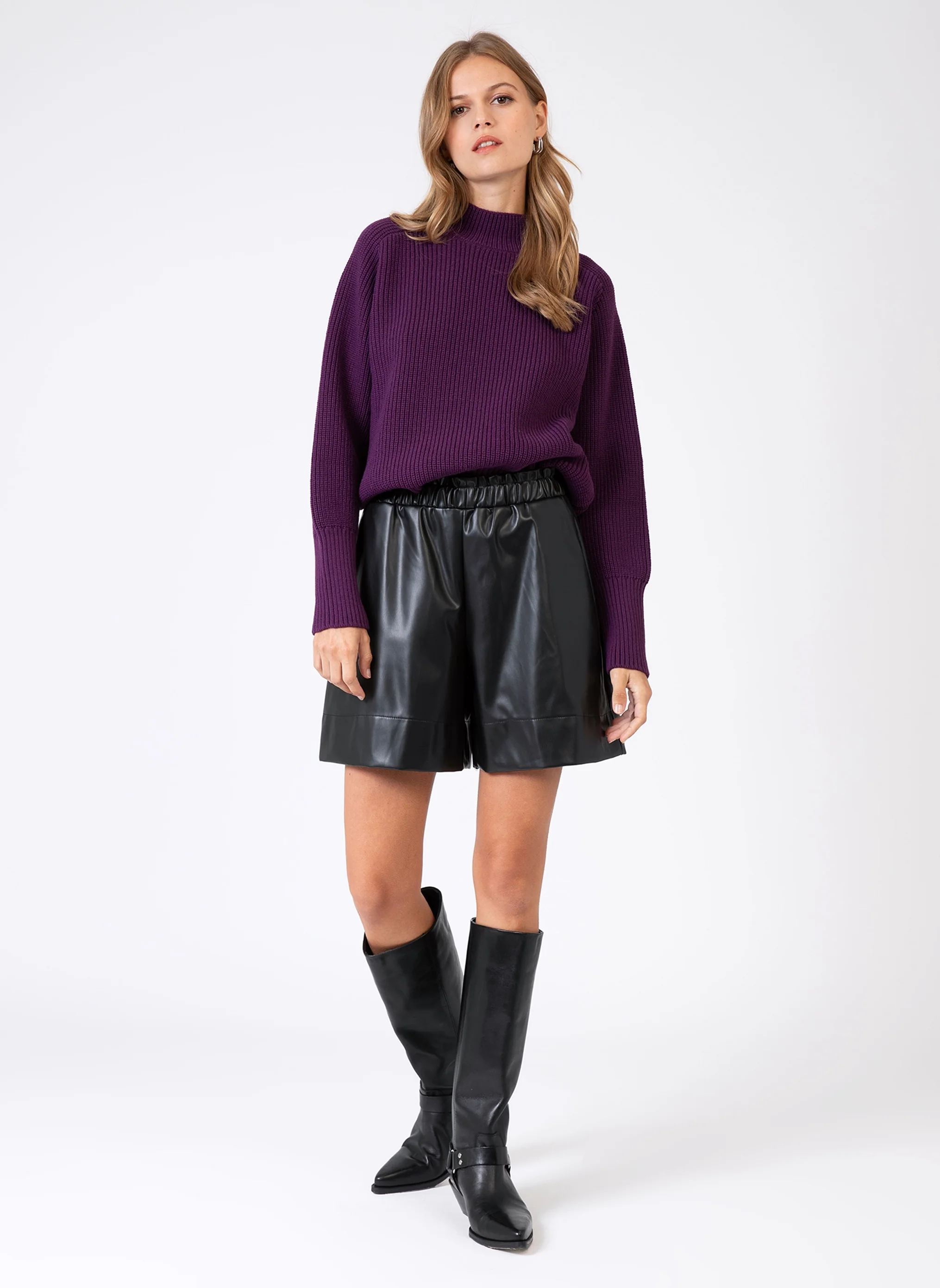 SHORT POUMY noir