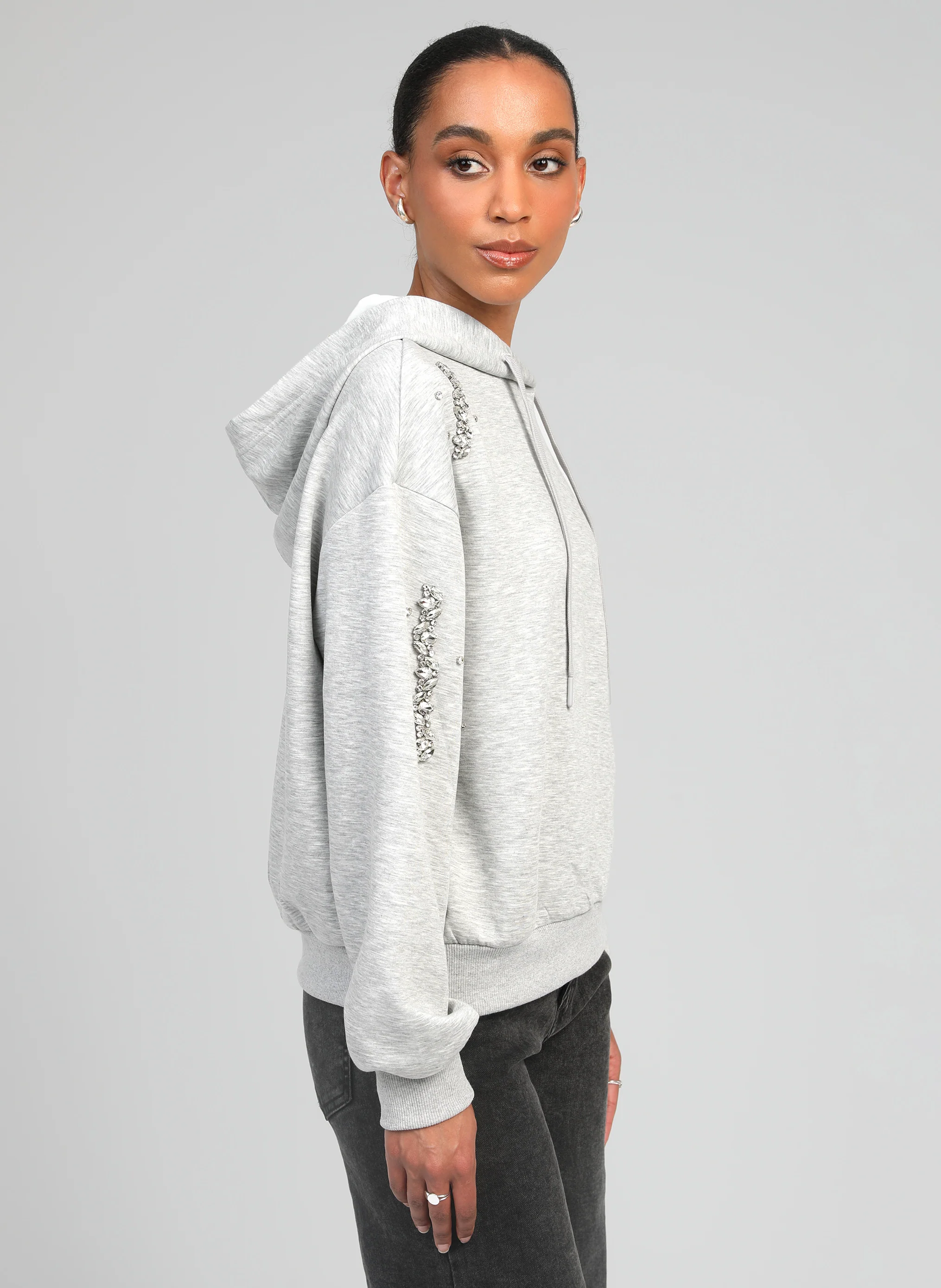 SWEAT AROBY gris chiné - Image 3