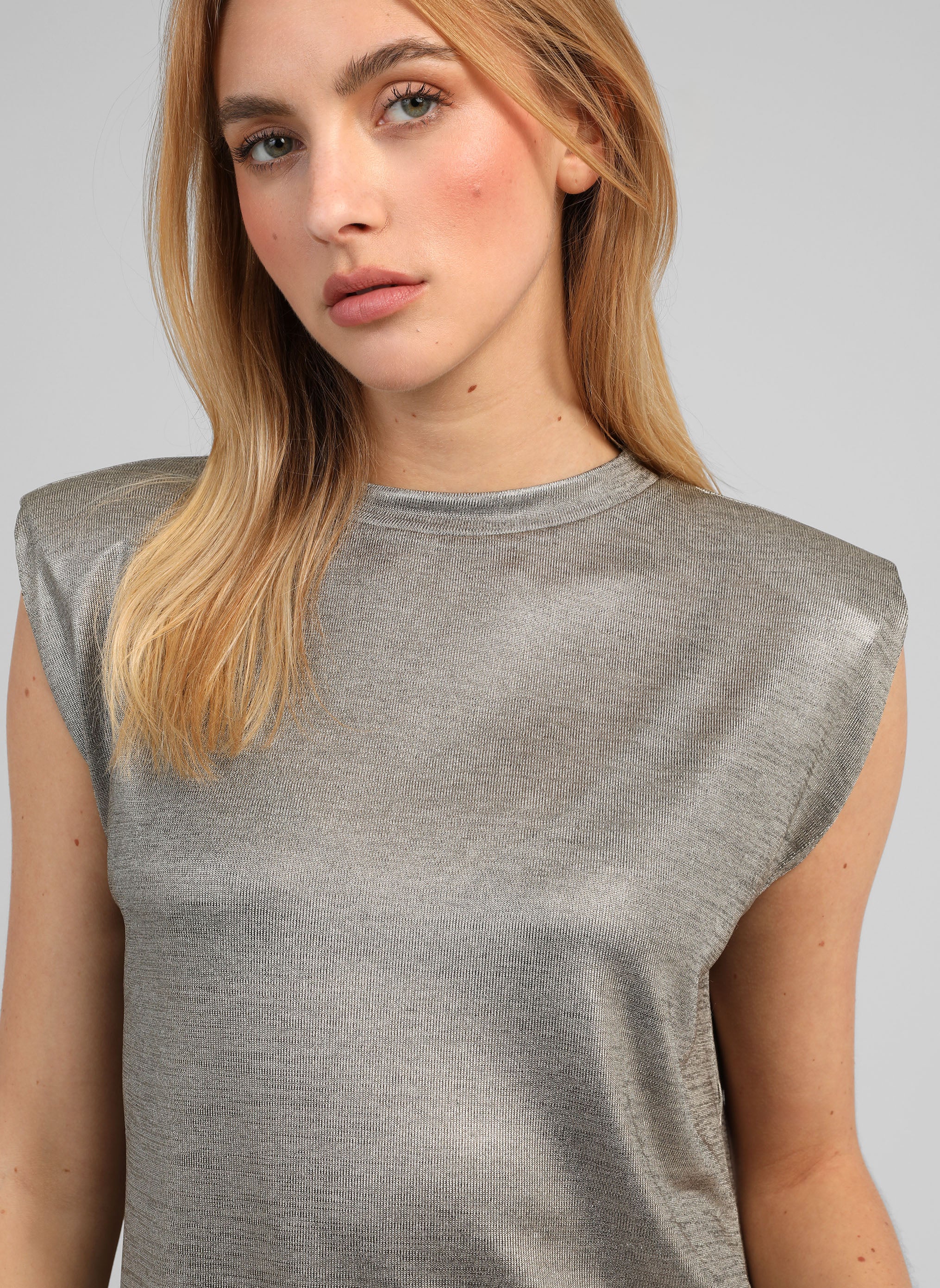 T-SHIRT AFLANY silver - Image 2