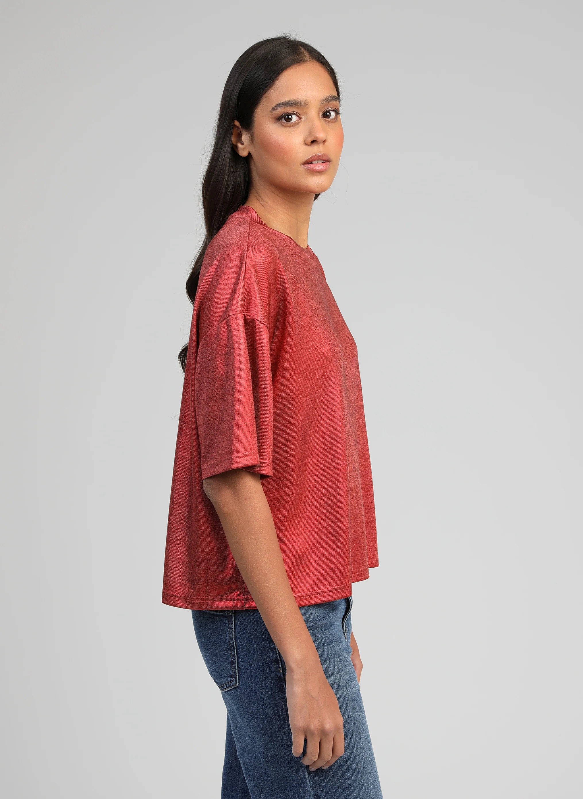 T-SHIRT AKOMILA rouge - Image 3