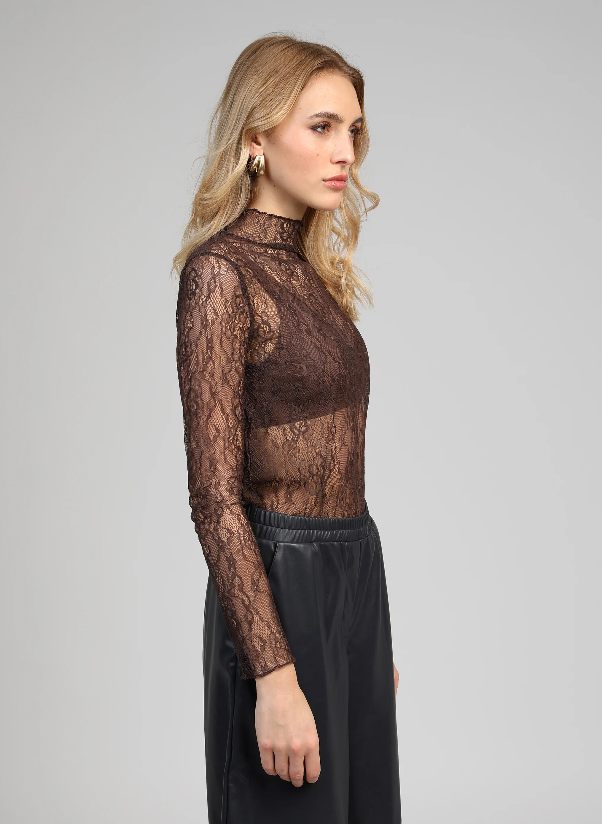 T-SHIRT ALIBANY marron - Image 3