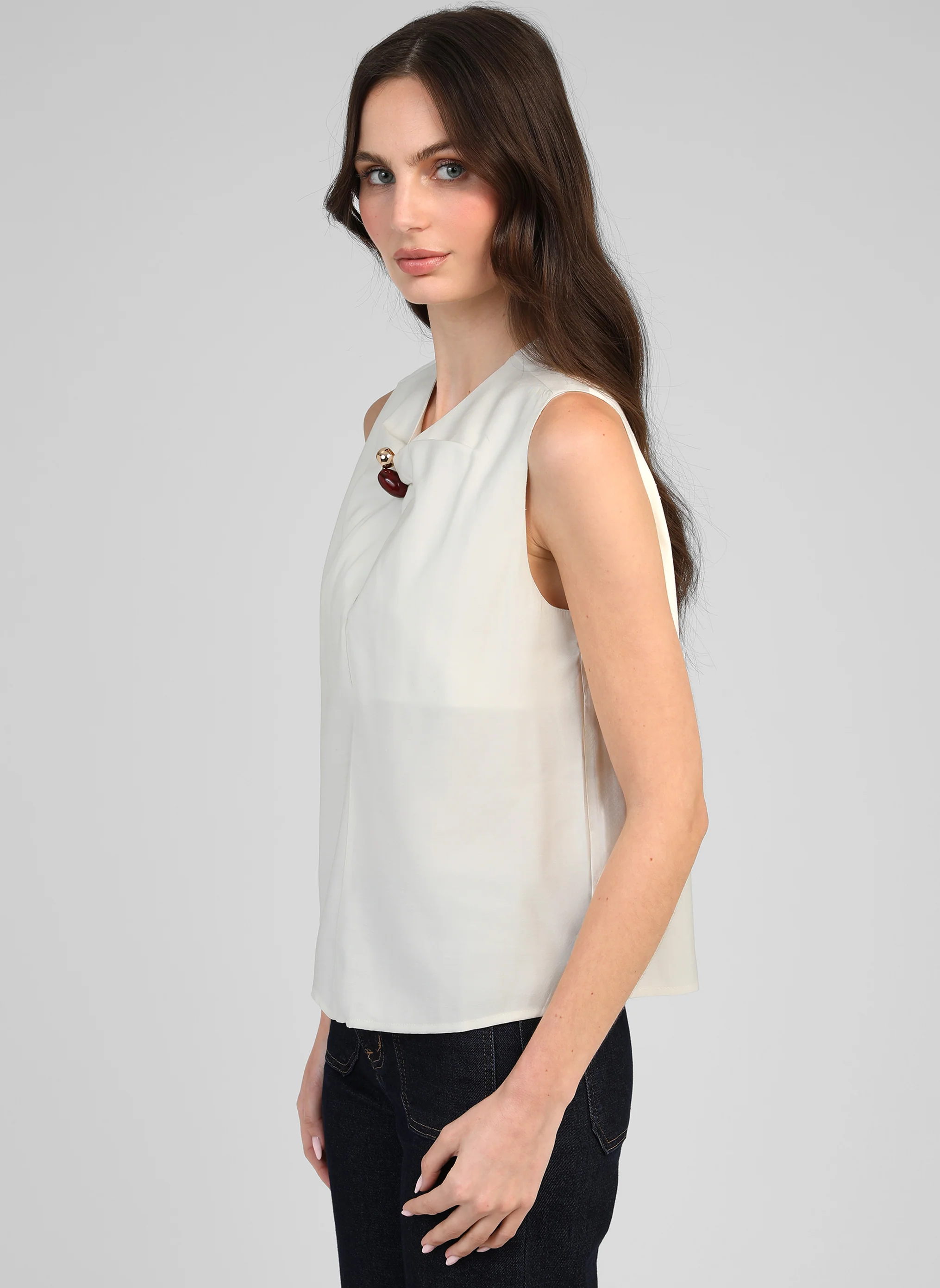 TOP KEZRA blanc casse - Image 3