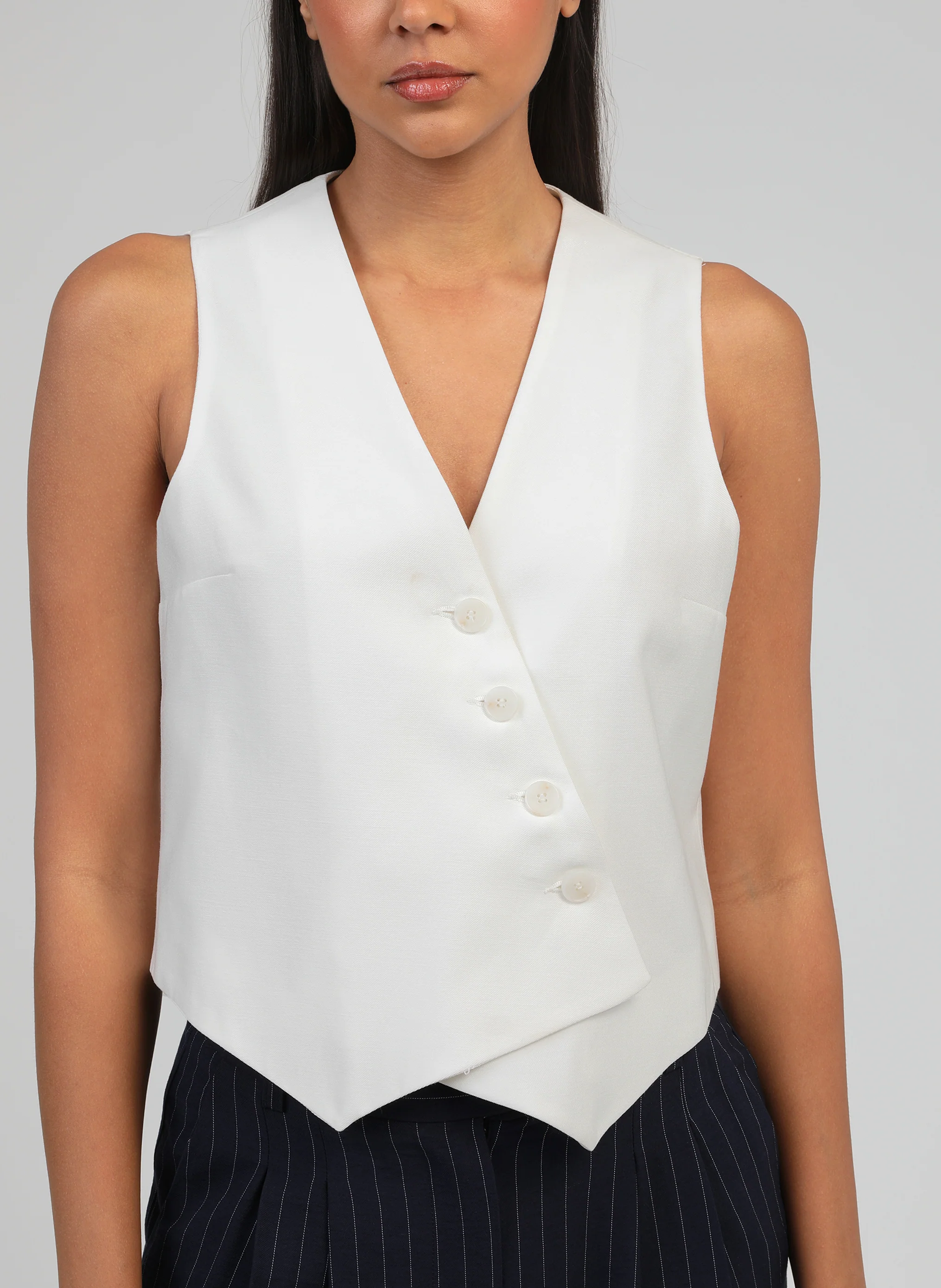 GILET ZAKINA blanc - Image 3