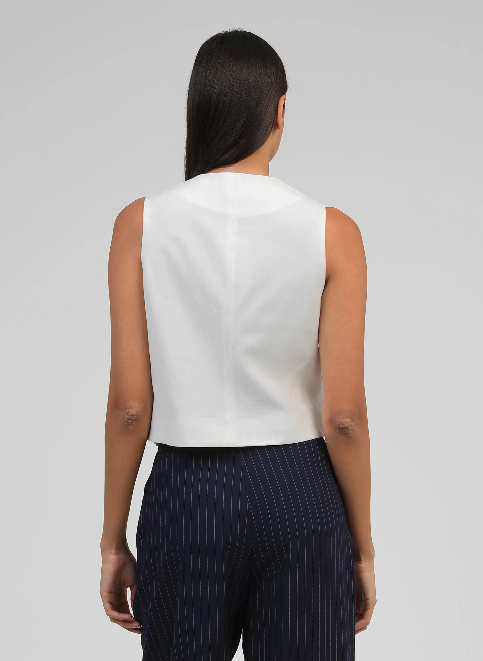 GILET ZAKINA blanc - Image 4