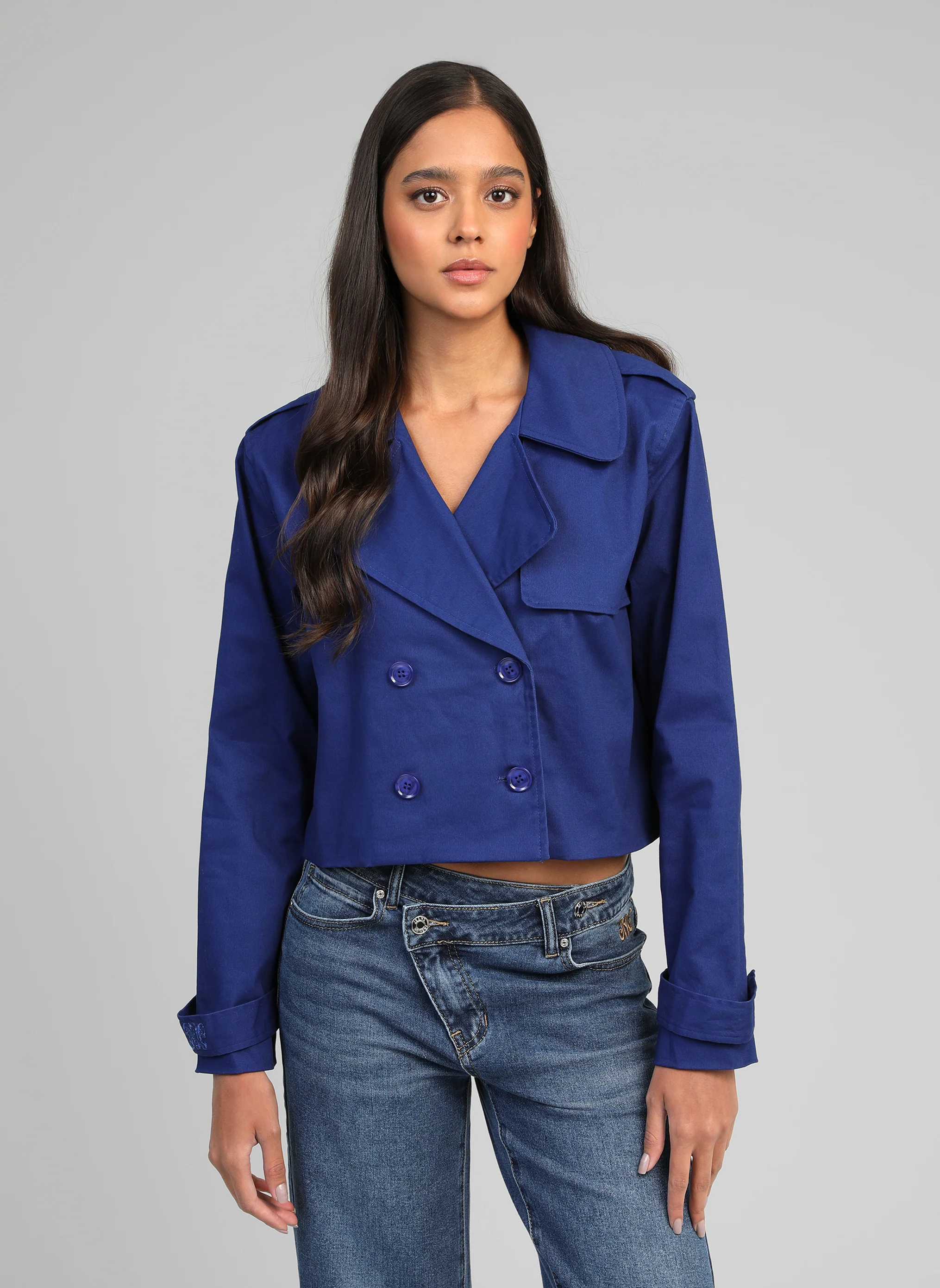 TRENCH CURTIS bleu