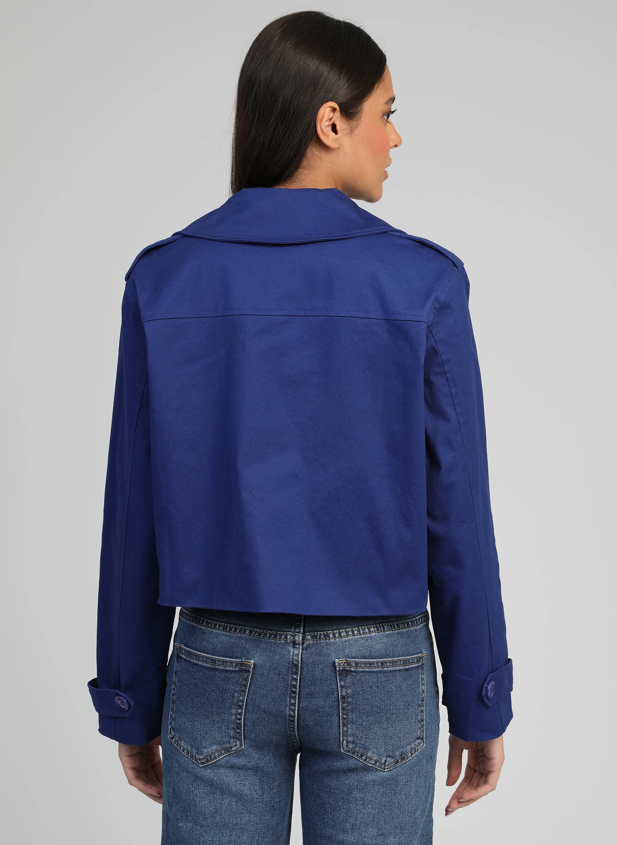 TRENCH CURTIS bleu - Image 4