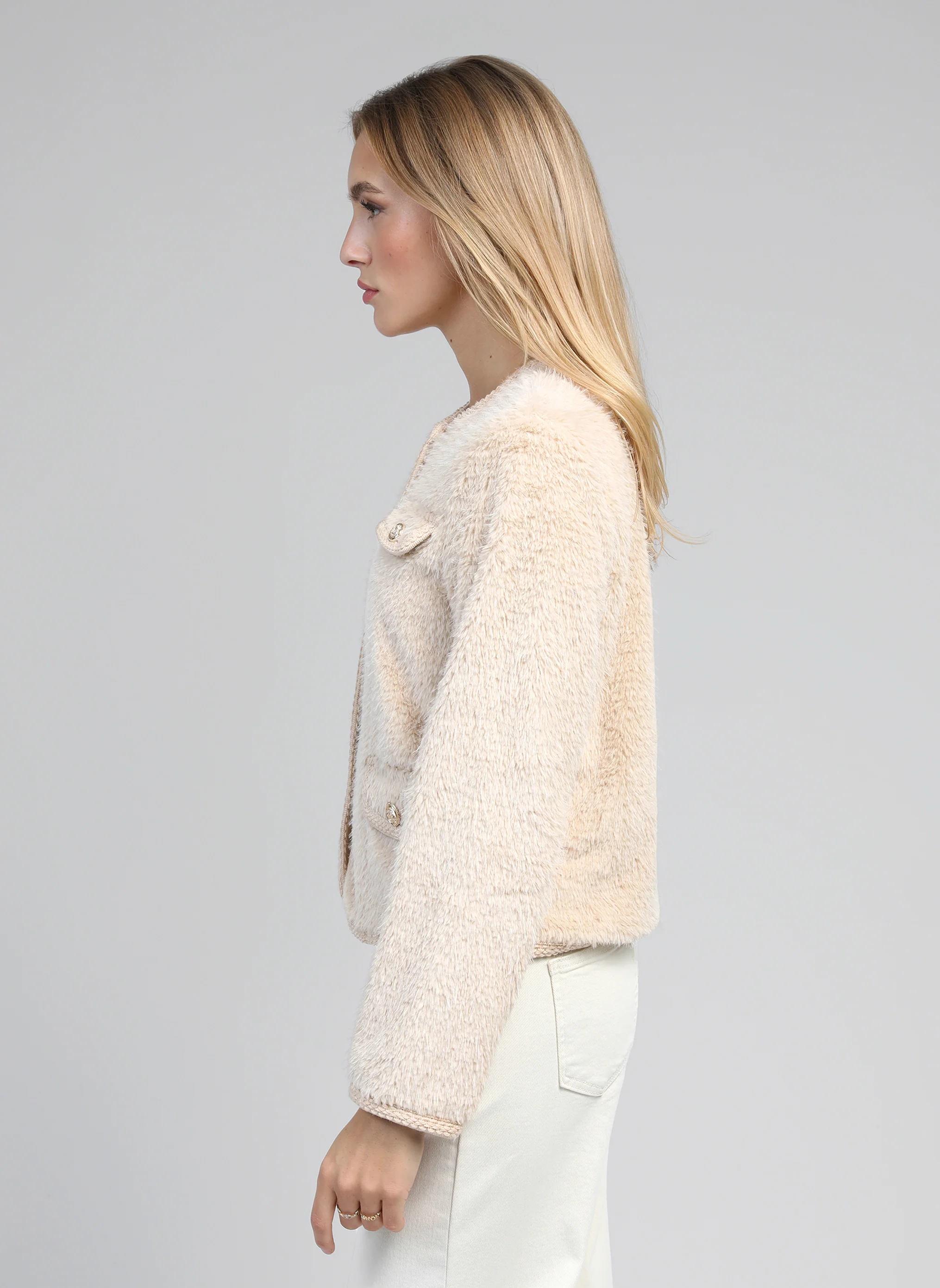 VESTE CATHIE ecru - Image 3