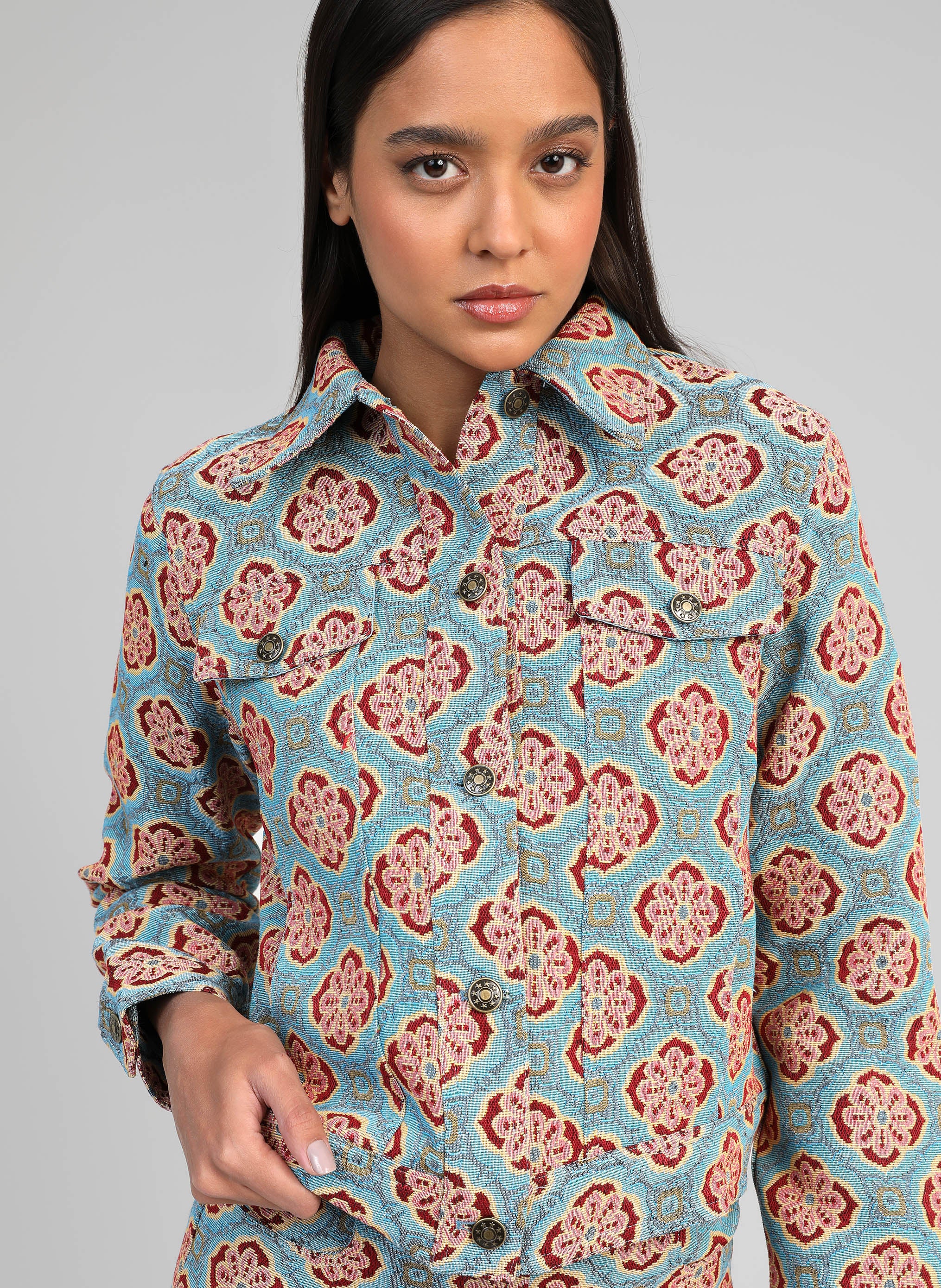 VESTE HELYANA bleu - Image 2