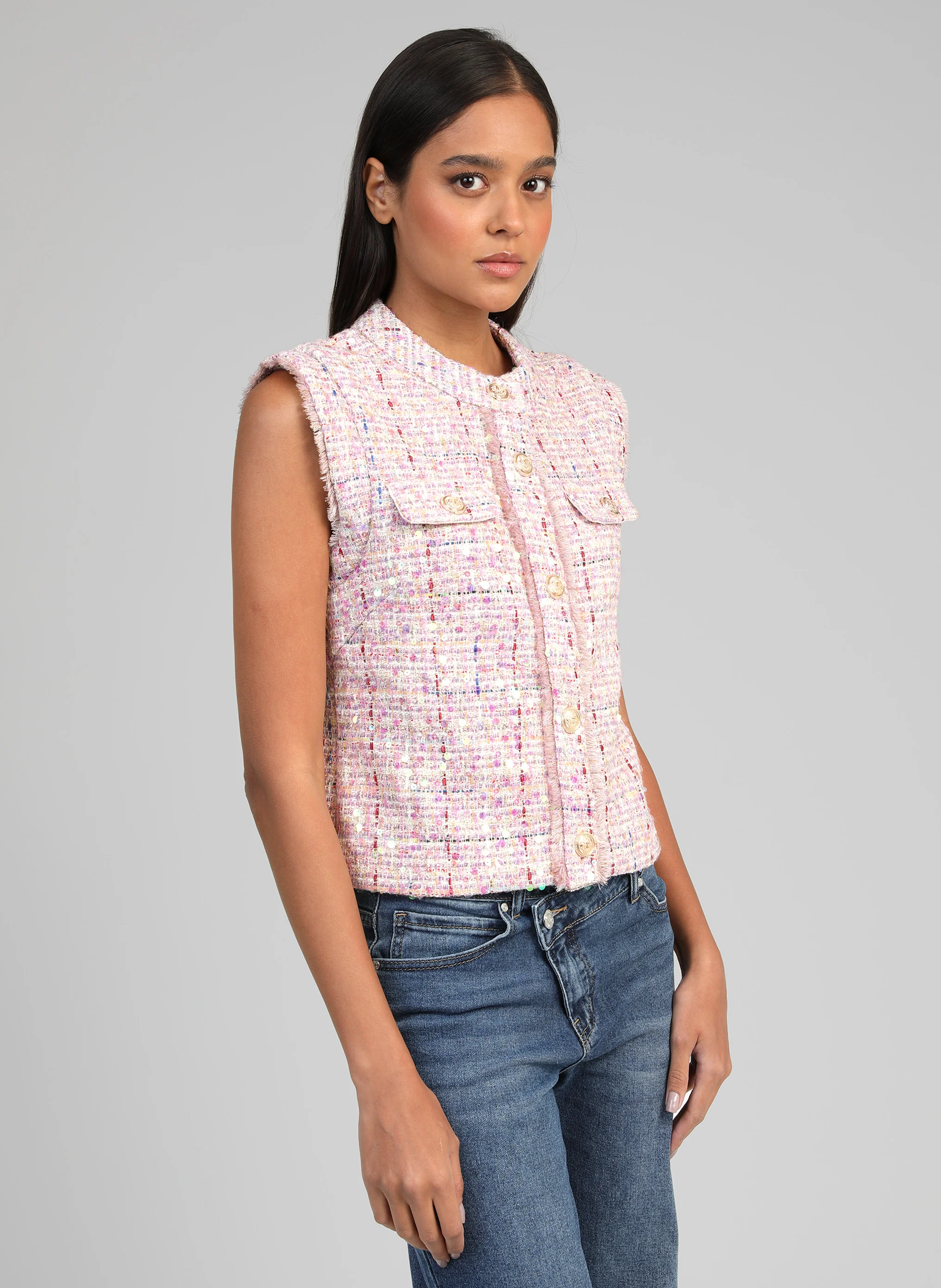 GILET AVAYA rose - Image 3