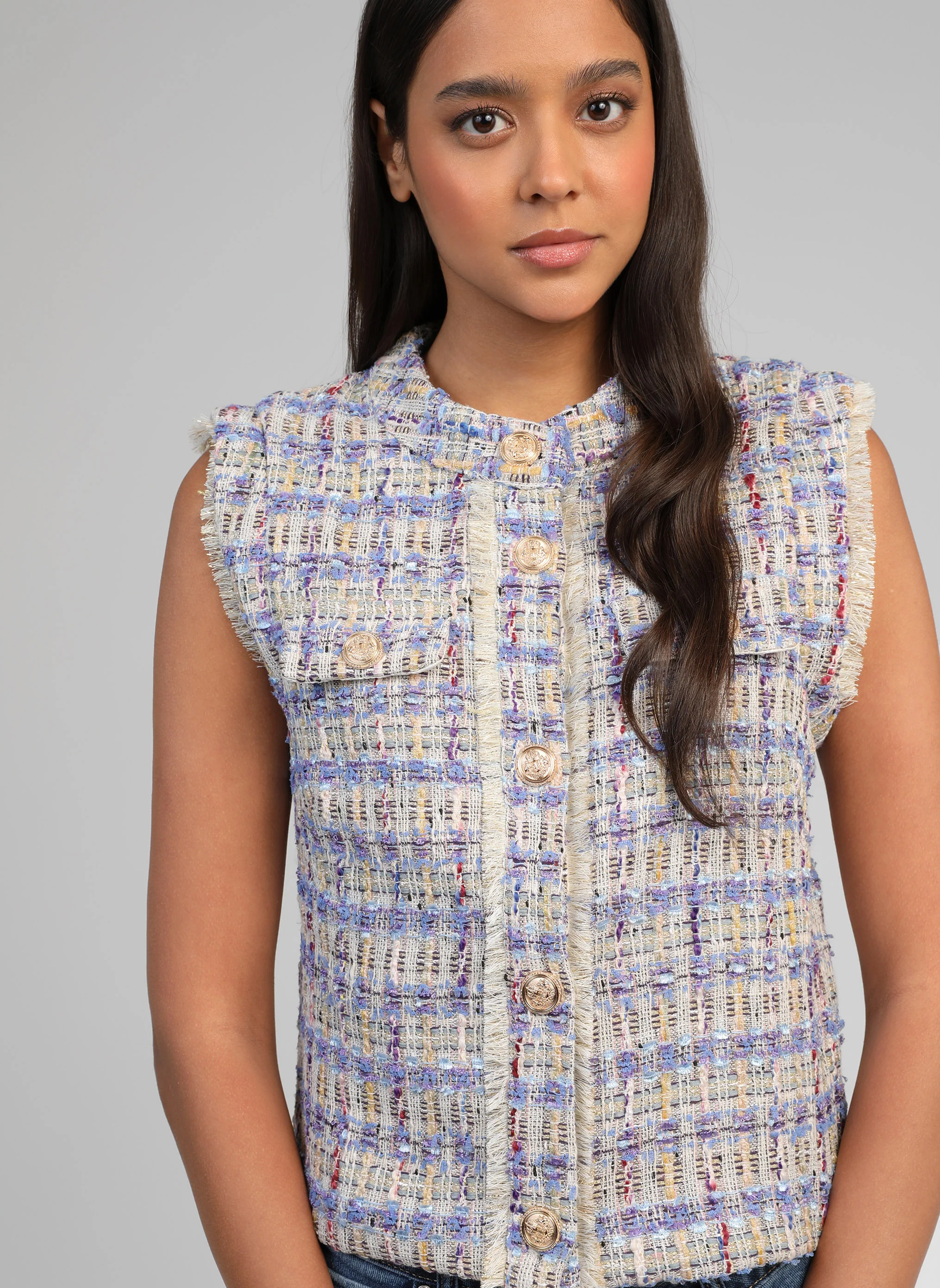GILET AVAYANA bleu - Image 2
