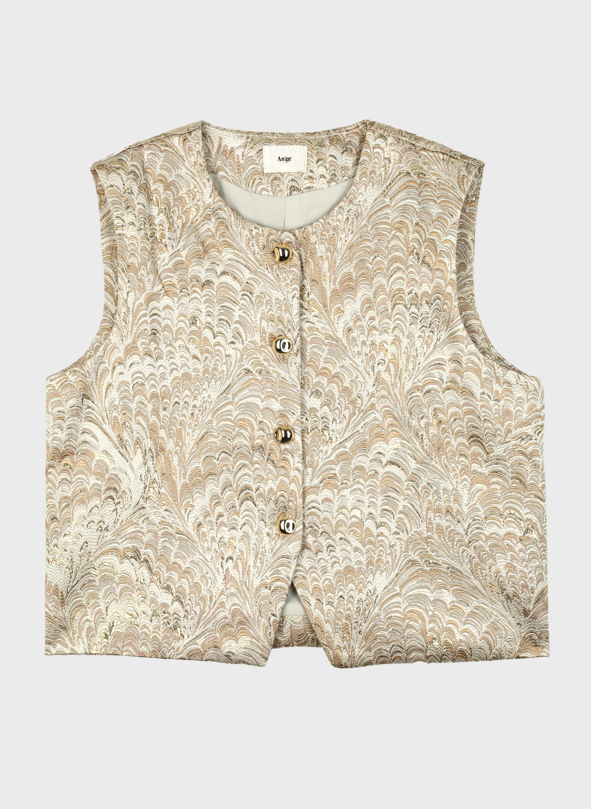 VESTE SANS MANCHES HULYSSA gold - Image 5
