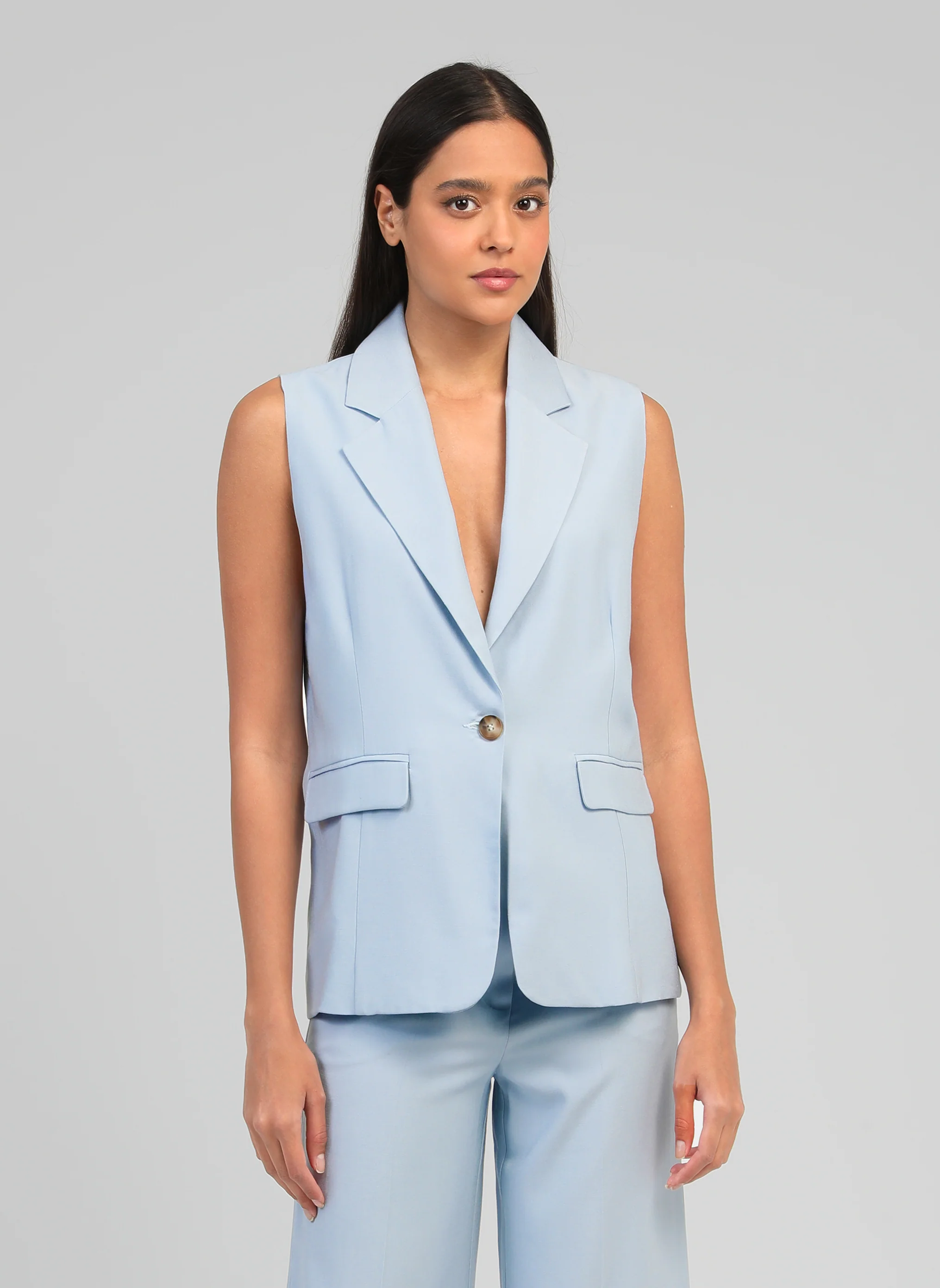 VESTE SANS MANCHES ZAKARITA ciel