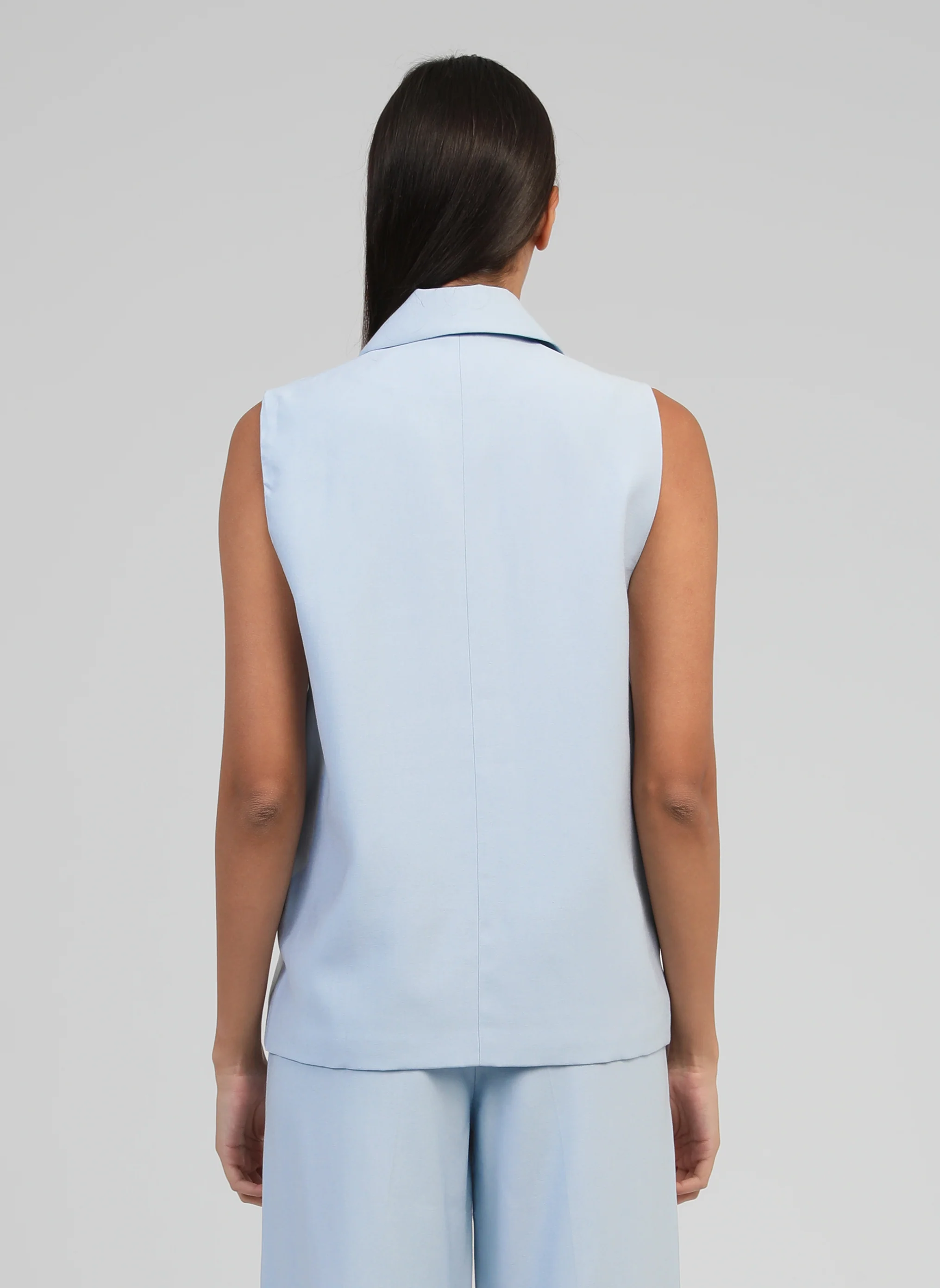 VESTE SANS MANCHES ZAKARITA ciel - Image 5
