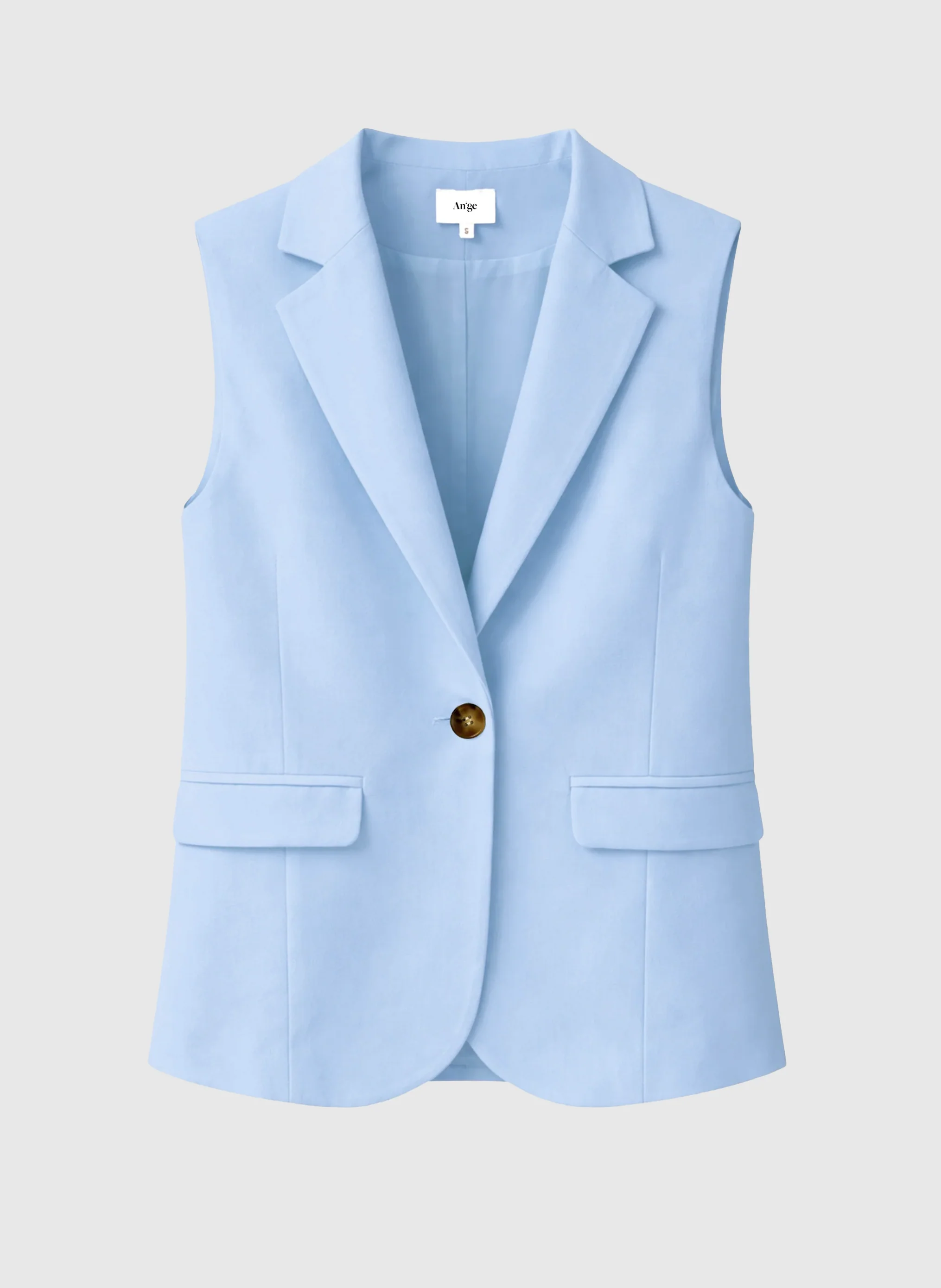 VESTE SANS MANCHES ZAKARITA ciel - Image 6