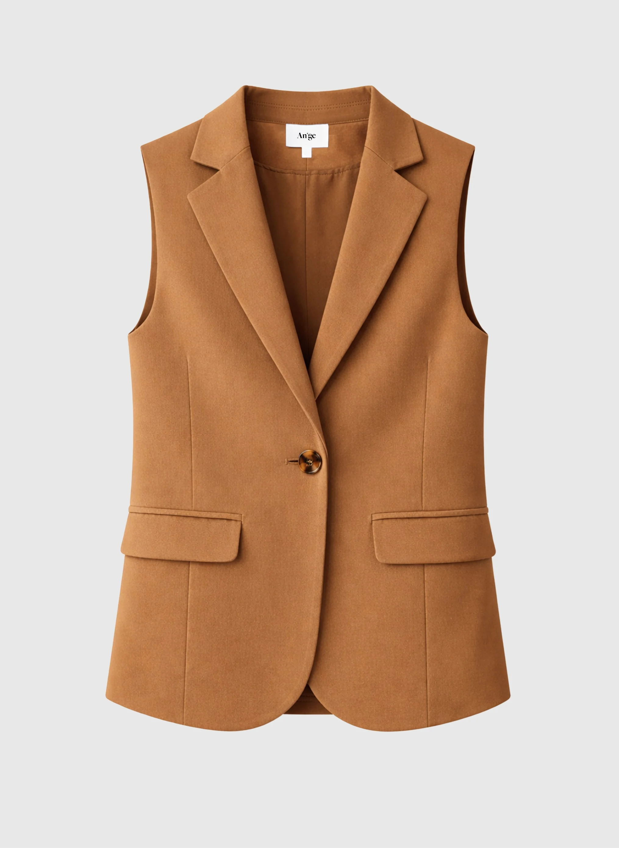 VESTE SANS MANCHES ZAKARITA daim - Image 5