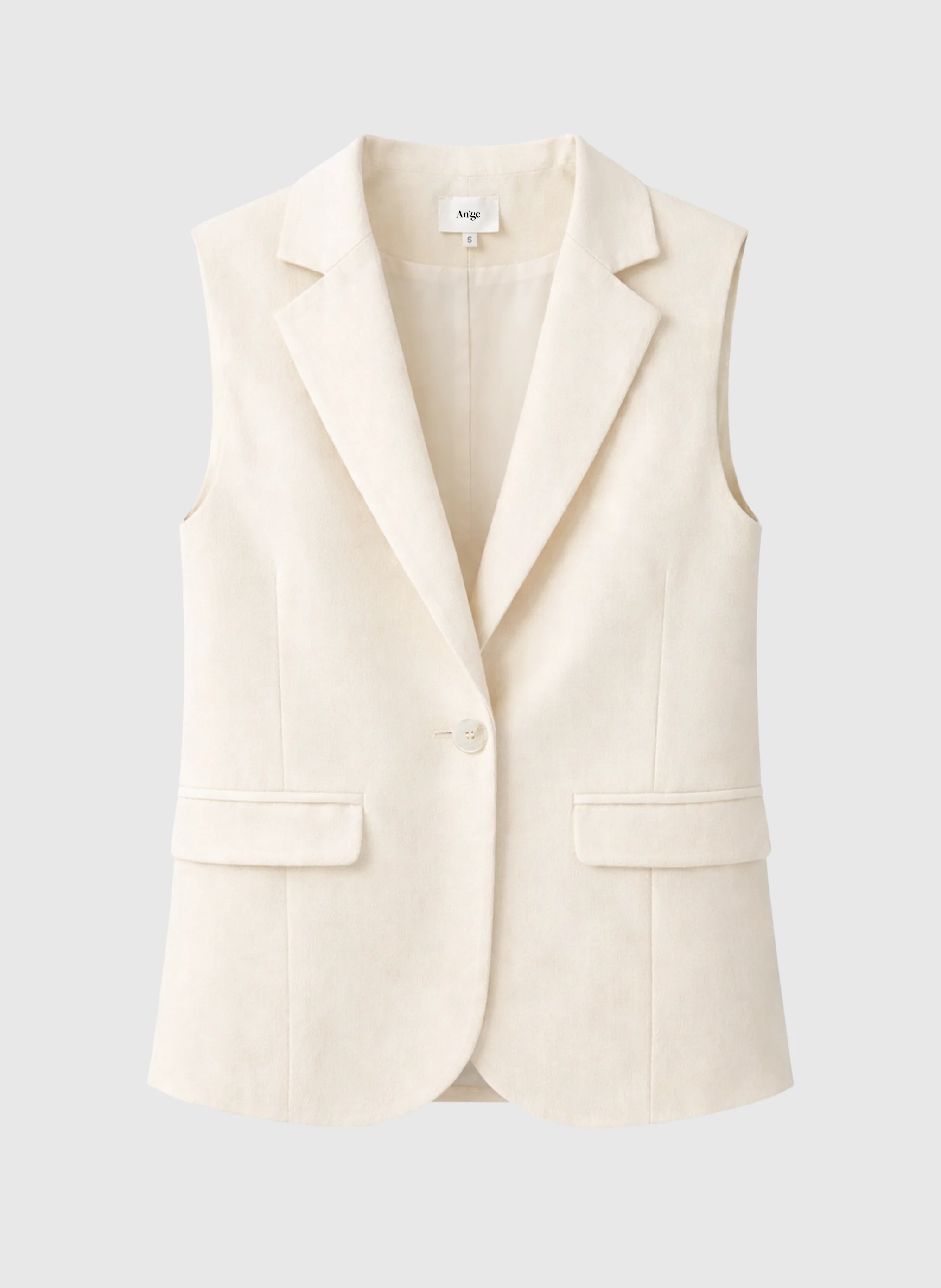 VESTE SANS MANCHES ZAKARITA ecru - Image 6