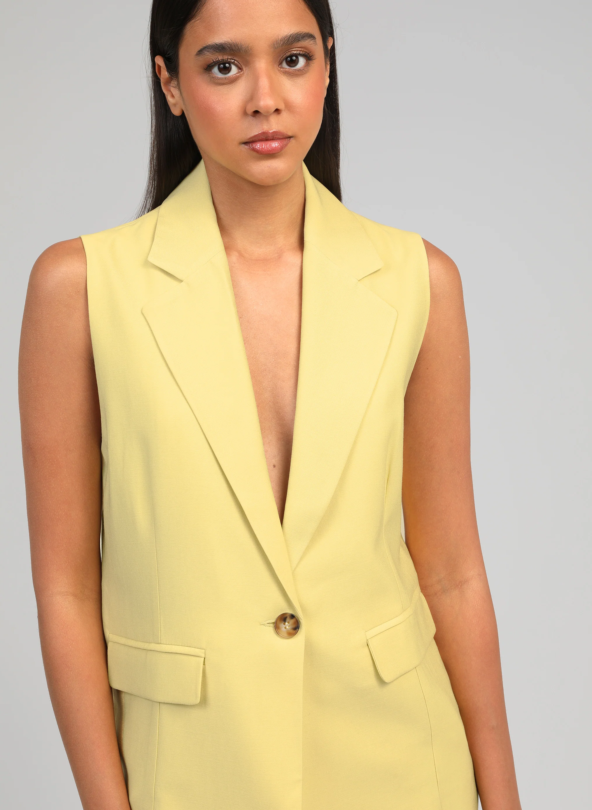 VESTE SANS MANCHES ZAKARITA paille - Image 2