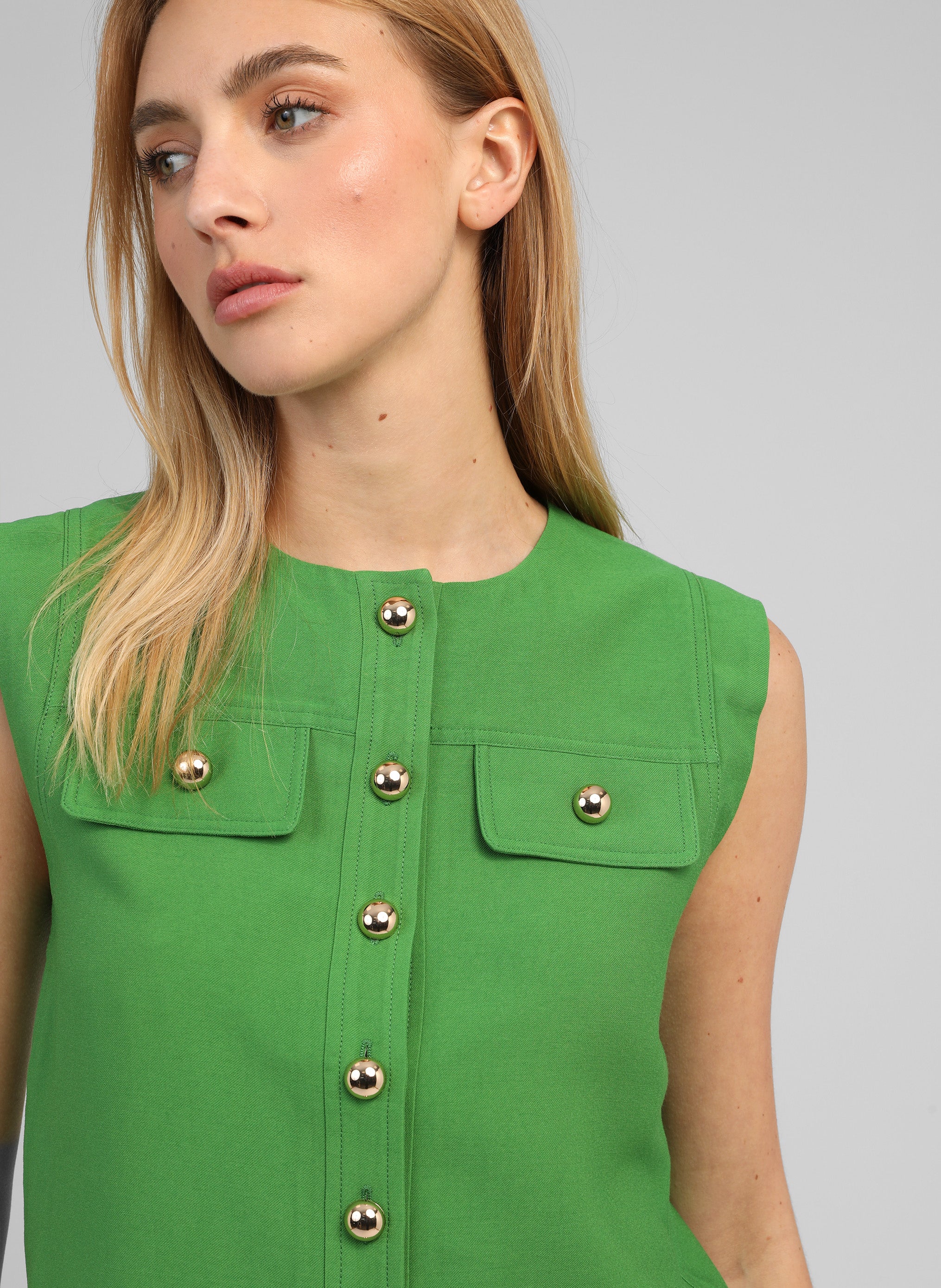 VESTE SANS MANCHES ZELIA pomme - Image 2