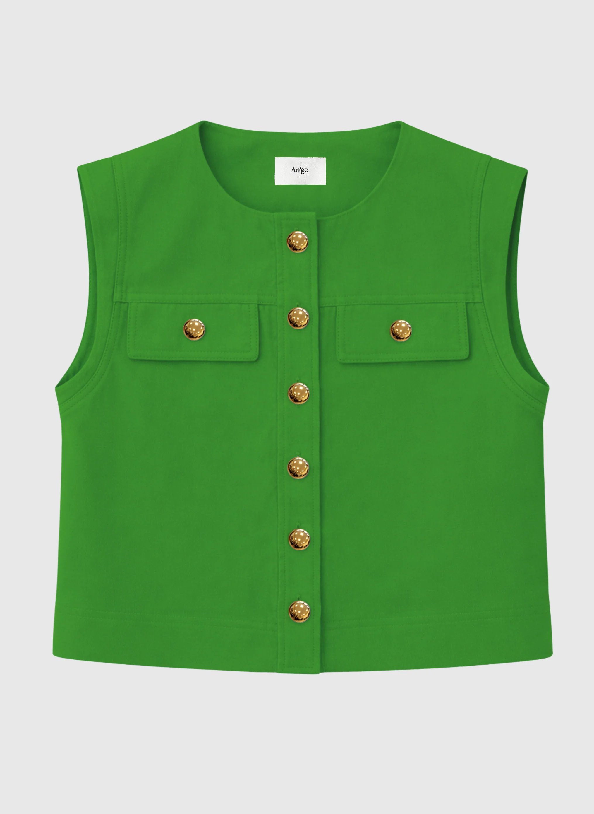 VESTE SANS MANCHES ZELIA pomme - Image 5